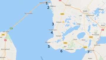 Waar kitesurfen vandaag Noord Nederland?
