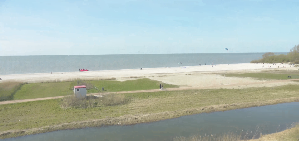 Webcam Workum live beelden kitesurf strand Friesland